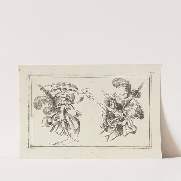 Masks and hats Pl.04 by Agostino Mitelli