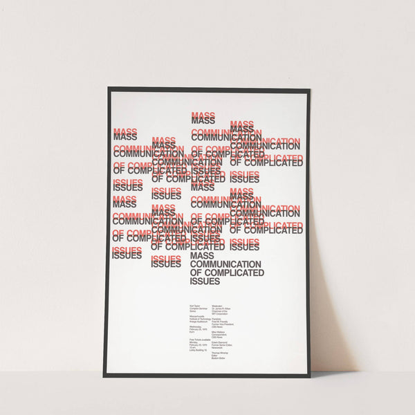 Mass communication of complicated issues Karl Taylor Compton seminar series. (1970) by Dietmar Winkler