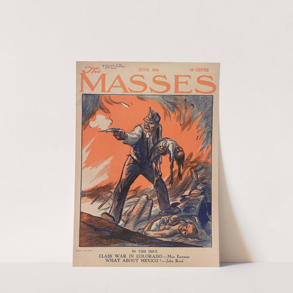 Massacre during Colorado Coal Strike at Ludlow, Colorado by John Sloan