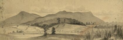 Massanutten Mountain, near Strasburg, Va., looking S.W.
