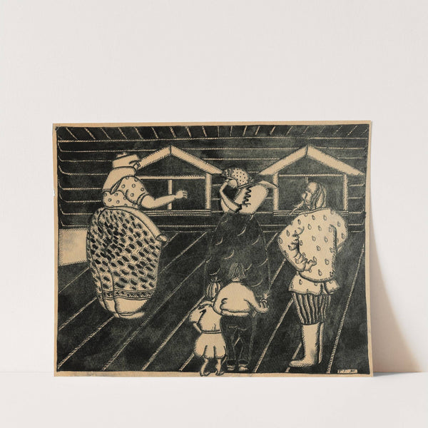 Matchmaking; choosing a groom (1911) by Boris Grigoriev