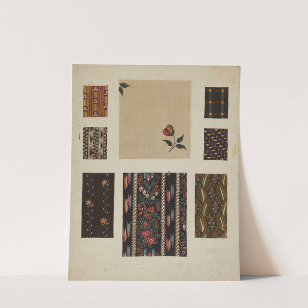 Materials from Patchwork Bedspread by Frances Lichten