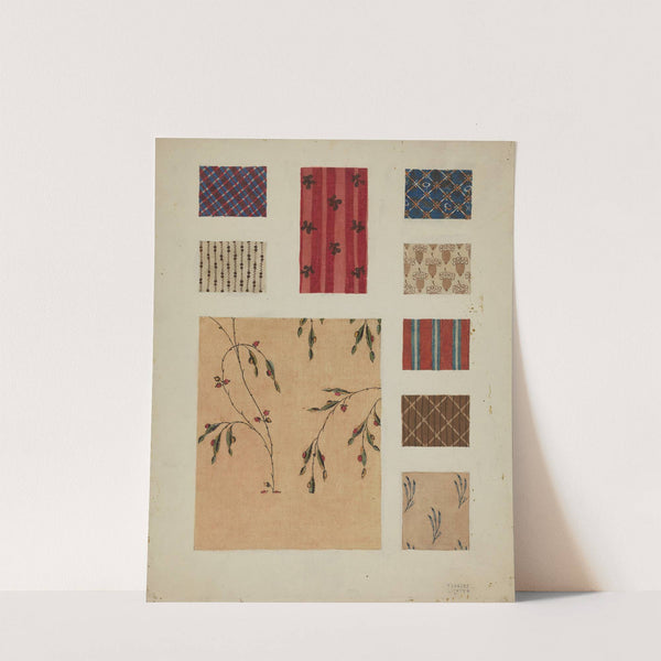 Materials from Patchwork Bedspread by Frances Lichten