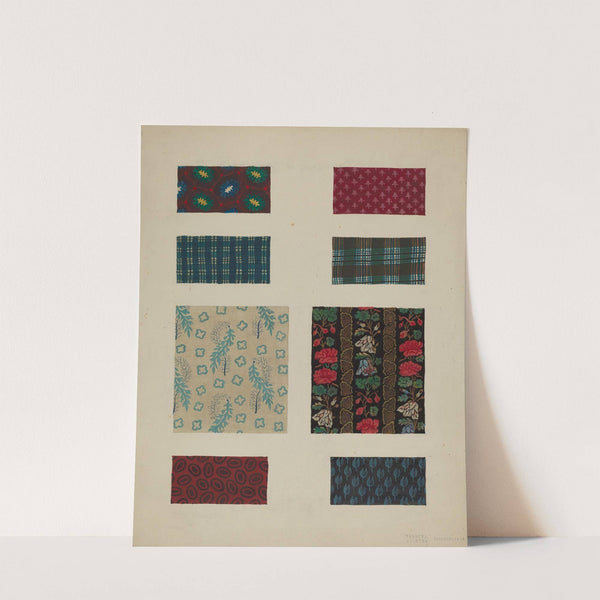 Materials from Patchwork Bedspread by Frances Lichten