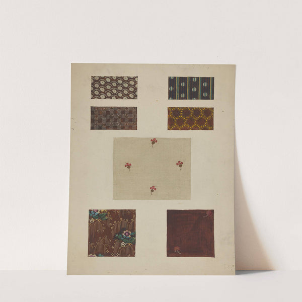 Materials from Patchwork Bedspread by Frances Lichten