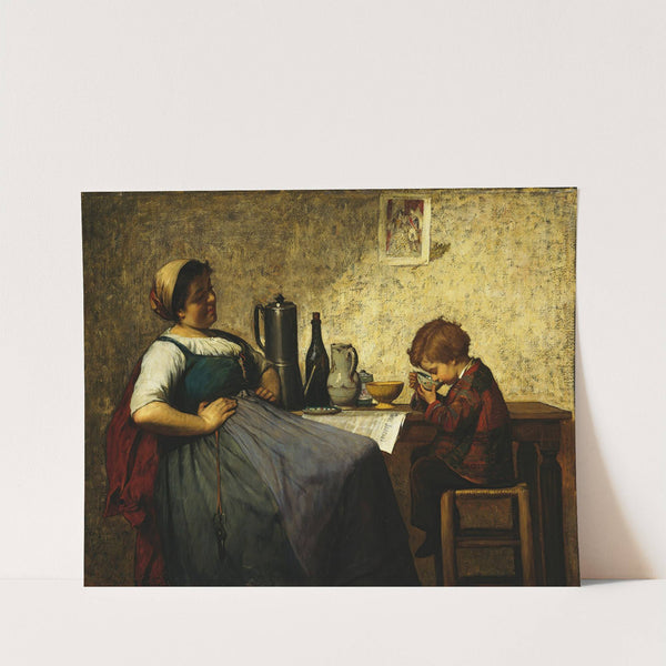 Maternal Joy (1868) by Adolf Von Becker