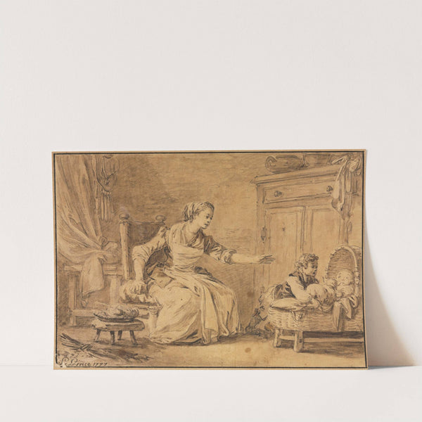 Maternal Solicitude (1777) by Jean-Baptiste Le Prince