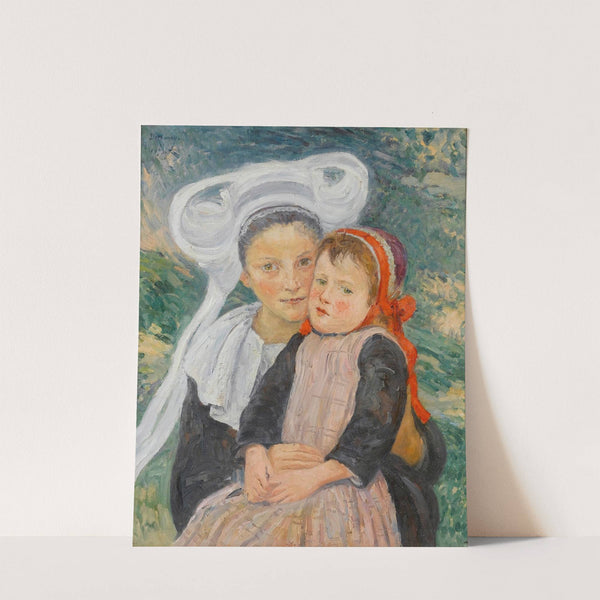 Maternité à Pont Aven by Emile Alfred Dezaunay