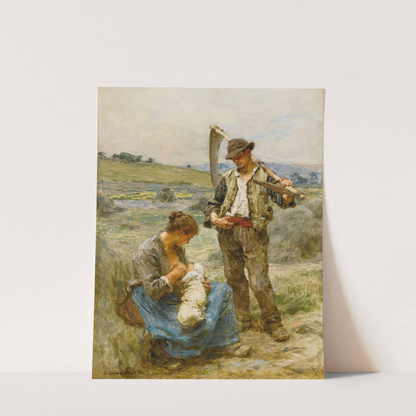 Maternité Or Heureuse Famille by Léon Augustin Lhermitte