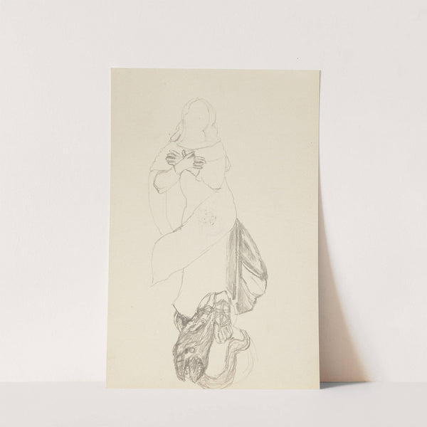 Matka Boska depcząca węża (szkic) (1909) by Adolf Sternschuss