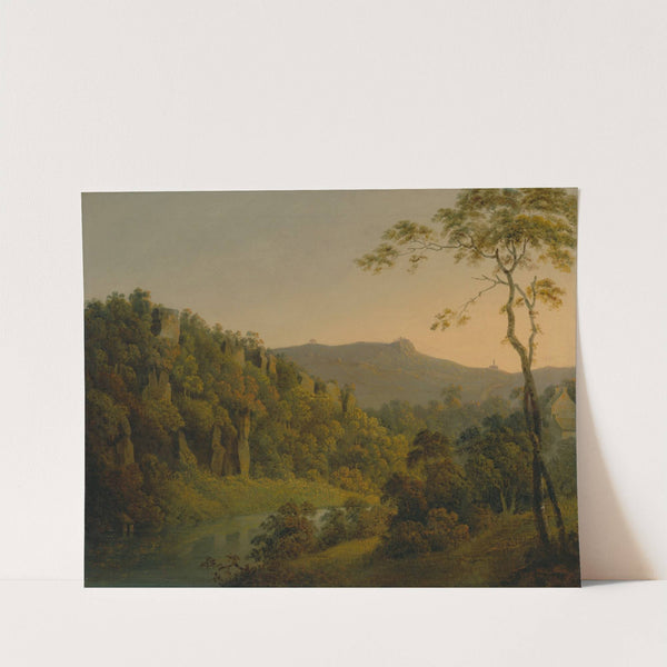 Matlock Dale, looking toward Black Rock Escarpment by Joseph Wright of Derby