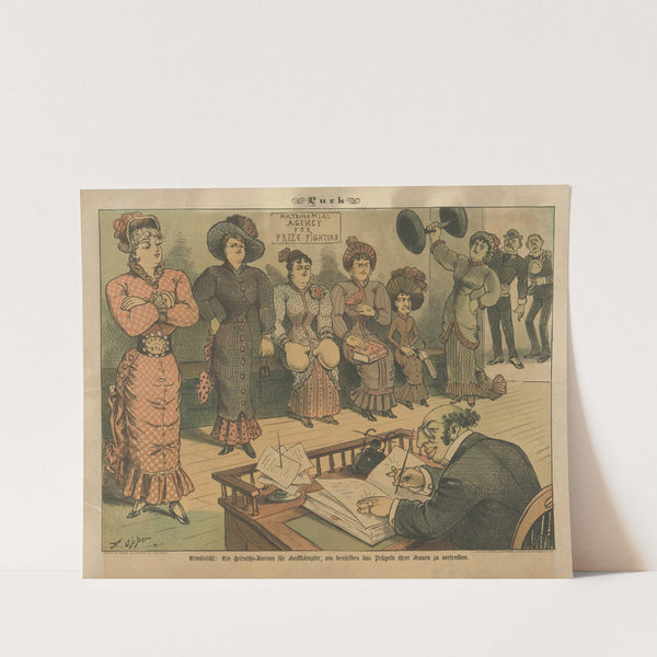 Matrimonial agency for prize fighters (1883) by Frederick Burr Opper