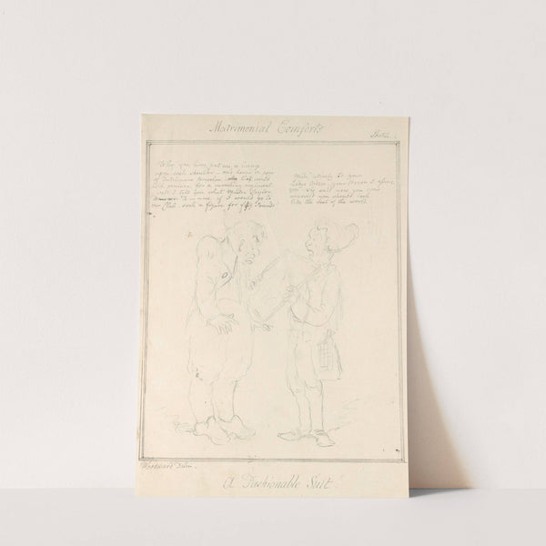 Matrimonial Comforts!!; A Fashionable Suit! by George Moutard Woodward