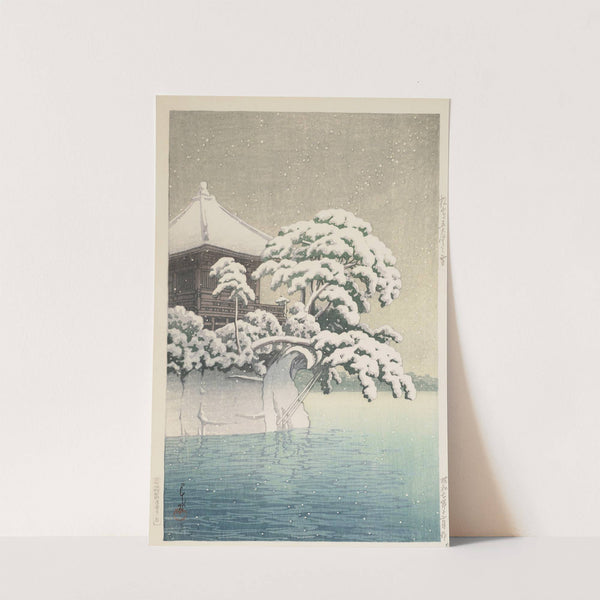Matsushima Godaido no yuki (Snow at Godaido Temple in Matsushima) (1932) by Kawase Hasui