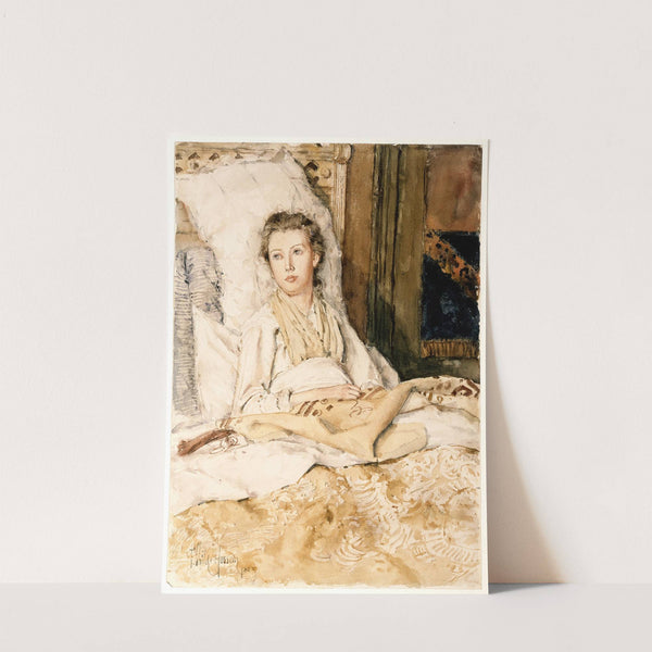 Maud Sewing (1883) by Childe Hassam