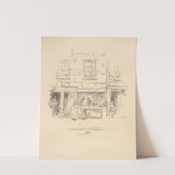 Maunder’s Fish-Shop, Chelsea (1890) by James Abbott McNeill Whistler