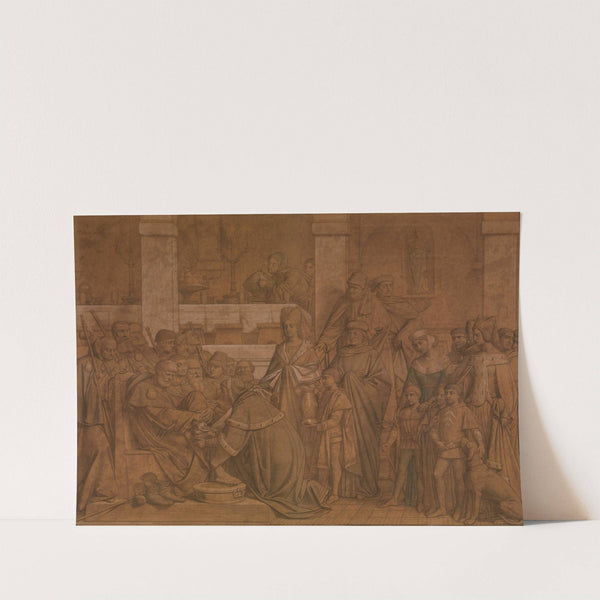 Maundy Thursday Celebrated for the First Time in the Sint-Julianusgasthuis in Antwerp in 1303 by Godfried Guffens