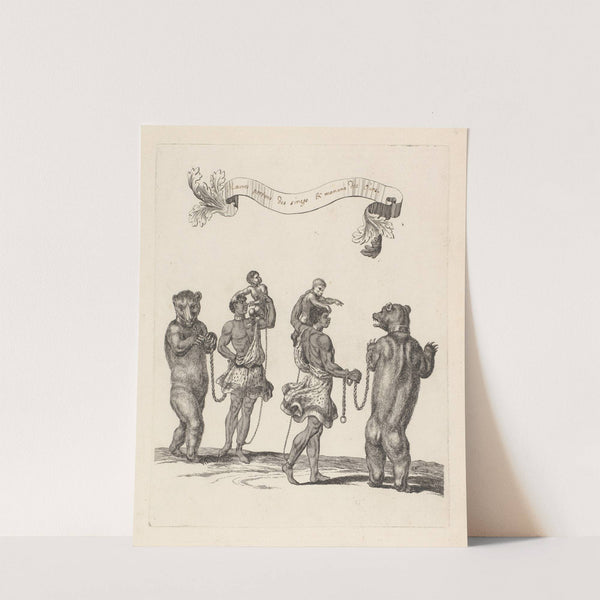 Maures portant des singes et menans des ours (1670) by François Chauveau