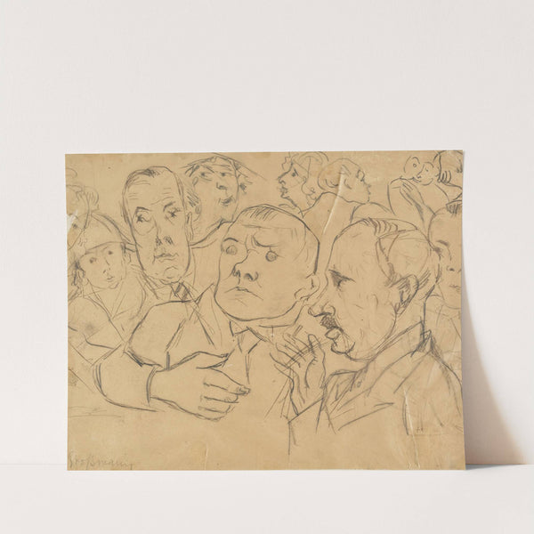 Max Beckmann in Company (1922) by Rudolf Grossmann