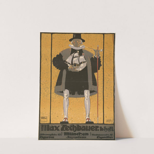 Max Zechbauer München. Zigarren und Zigaretten (1909) by Ludwig Hohlwein