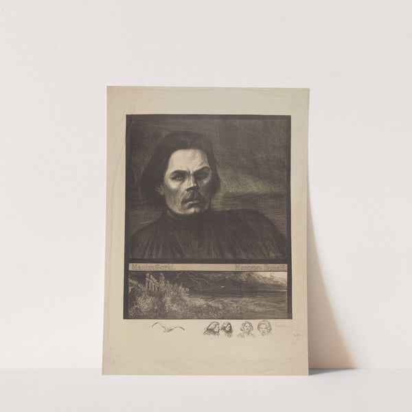 Maxim Gorki (1905) by Théophile Alexandre Steinlen