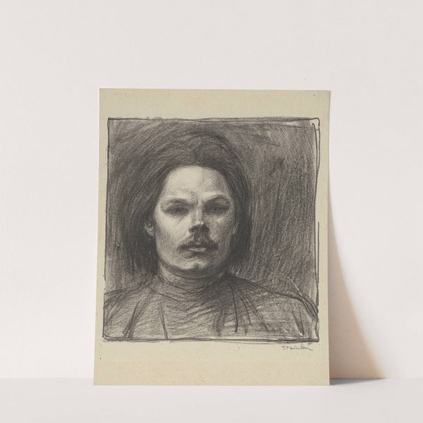 Maxime Gorki de face vu jusqu’aux épaules (1905) by Théophile Alexandre Steinlen