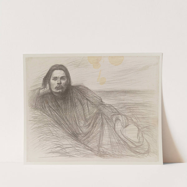 Maxime Gorki étendu (1905) by Théophile Alexandre Steinlen