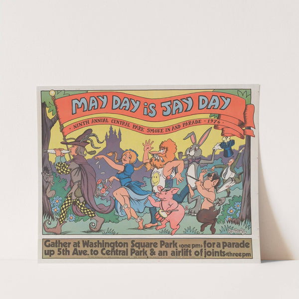 May day is jay day - ninth annual Central Park smoke in by Bugs Bramley