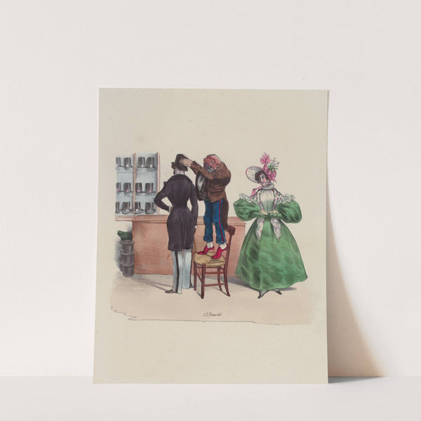 Mayeux chapelier (1831) by Charles-Joseph Traviès de Villers