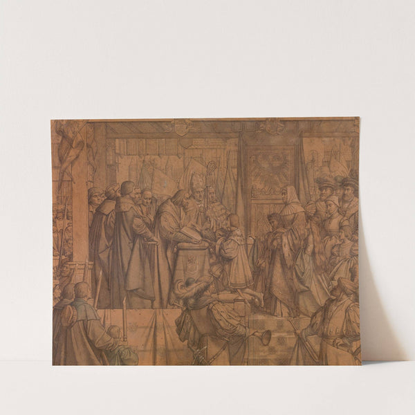 Mayor Jan van de Werve Receives the Oath From Prince Charles in 1515 by Godfried Guffens