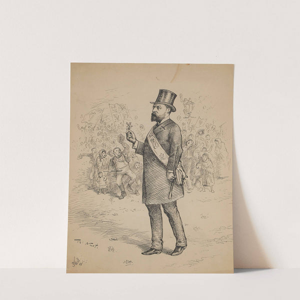 Mayor with Angry Mob by Thomas Nast