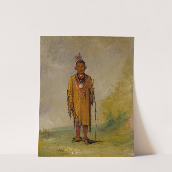 Me-Sóu-Wahk, Deer’s Hair, Favorite Son of Kee-O-Kúk (1835) by George Catlin