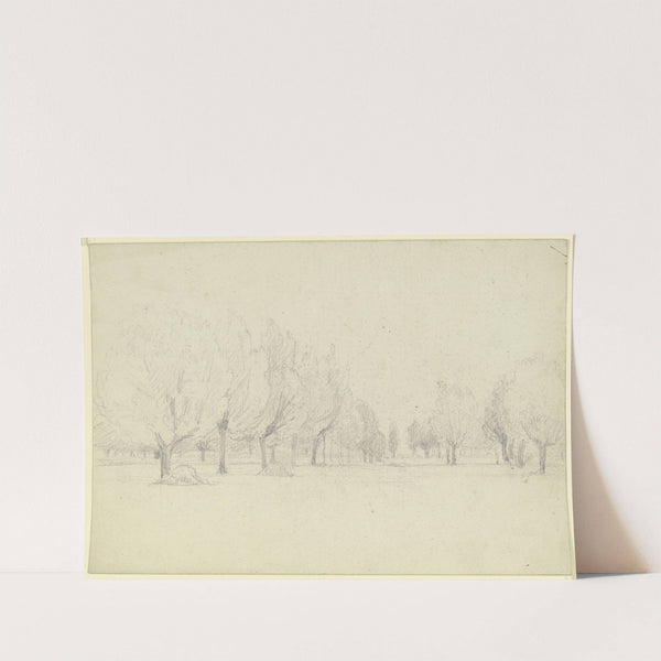 Meadow with trees by Otto Scholderer