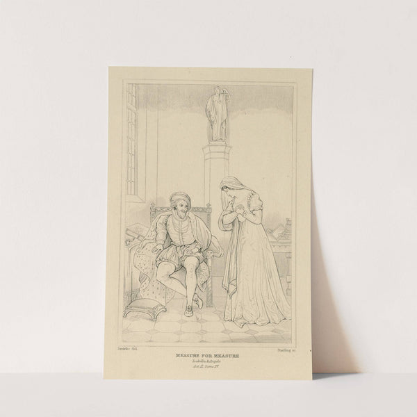 Measure for measure, act 2, scene 4, Angelo and Isabella (19th century) by William Francis Starling