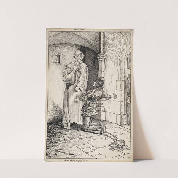 Measure for measure. Hear me, Isabel, said the agonized Claudio (1917-1918) by Louis Rhead