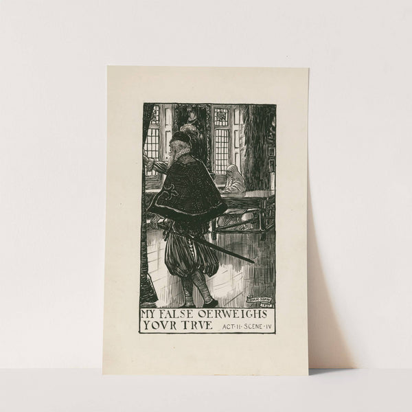 Measure for measure; My false oerweighs your true Act II Scene IV (1900) by Byam Shaw