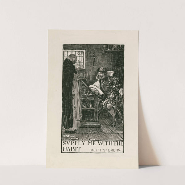 Measure for measure; Supply me with the habit Act I Scene IV (1900) by Byam Shaw
