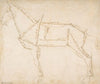 Measured Drawing of a Horse Facing Left