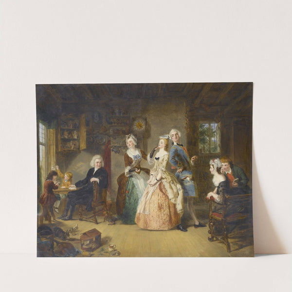 Measuring Heights (1863) by William Powell Frith