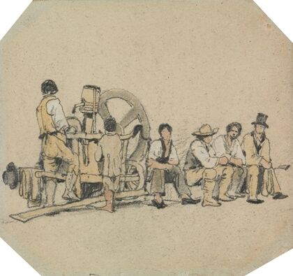 Mechanical Grinder with Figures