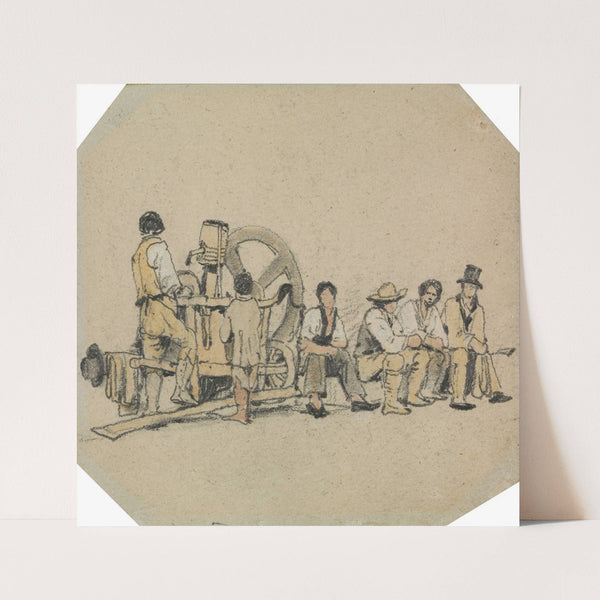 Mechanical Grinder with Figures by Samuel Prout