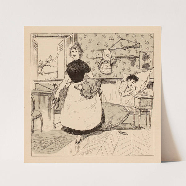 Méchante Je le dirai à maman by Adolphe Léon Willette