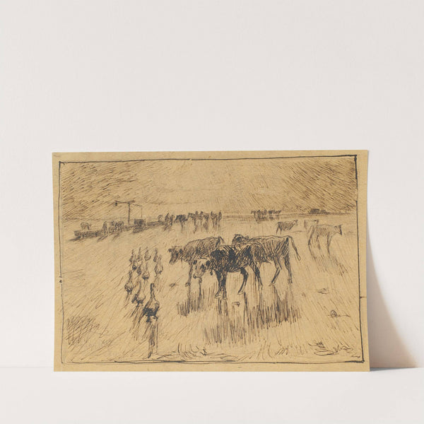 Med solen i øjnene Hollænderbrønden på Saltholmen, sen eftermiddag by Theodor Philipsen