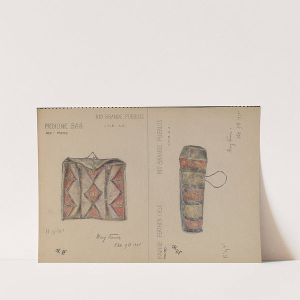Medicine Bag and Feather Case by Mary Berner