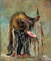 Medicine Man, Performing His Mysteries Over a Dying Man (1832)