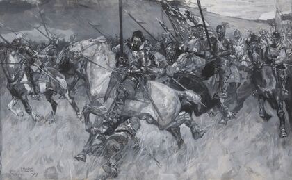 Medieval battle scene (1899)