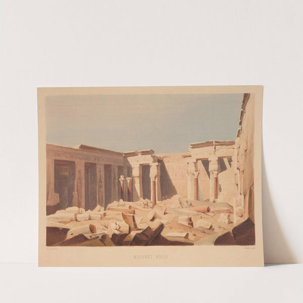 Medinet Abou (1839) by Hector Horeau