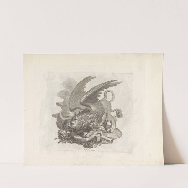 Medusa verpletterd door de leeuw van Sint Marcus (1673-1743) by Robert van Audenaerde