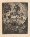 Meer in een heuvellandschap Le Lac (1912)