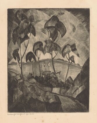 Meer in een heuvellandschap Le Lac (1912)